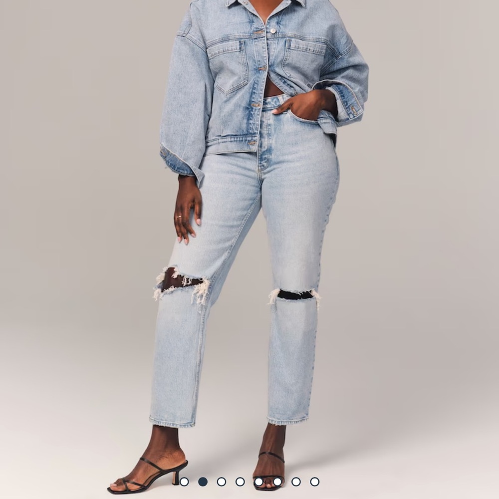 A&F High Rise Dad Jean Short - Picture 4 of 16